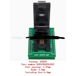 SOP8/ESOP8/DIP-1.27 burn-in sockets with board , programming sockets