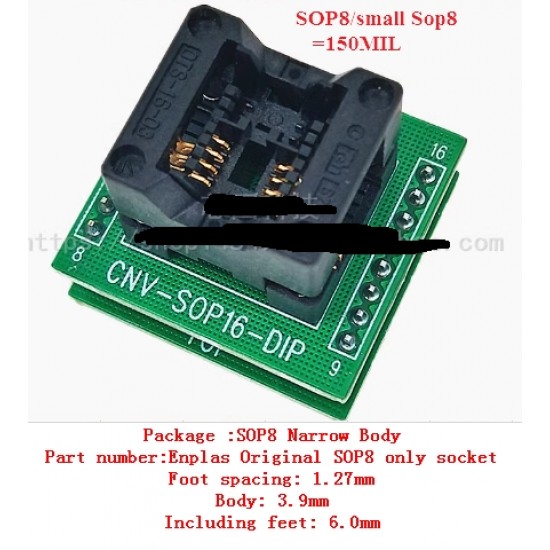 ENPLAS Original SOP8 IC Chip Test Socket with Board  OTS-8(16)-1.27-03 