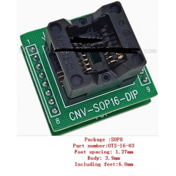 OTS-16-03,SOP8/DIP programming sockets with board