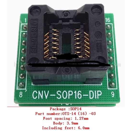 SOP14 to DIP Chip test  Sockets with board OTS-14(16-03 