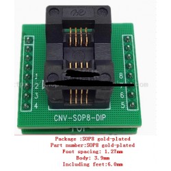 SOP8 gold-plated burn-in sockets with board 