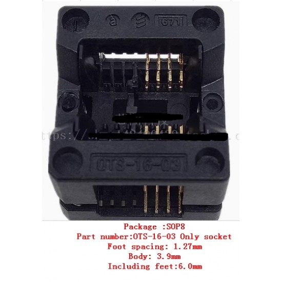 OTS-16-03 SOP8/DIP programming sockets only