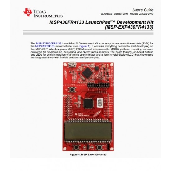 MSP-EXP430FR4133 launchpad development kit 