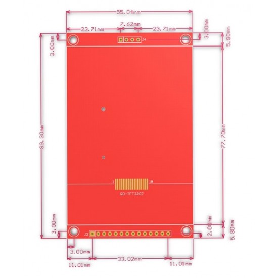 3.2 inch without Touch TFT LCD Module, ILI9341 Driver, HD, SPI Serial LCD, 240X320 Touch Screen