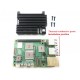 Raspberry Pi5 Aluminium Alloy case with 2 fan 2-wire fixed speed