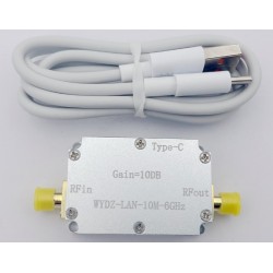 High Flatness Amplifier 10M-6GHz Gain 10db,WYDZ-LAN-10M-6GHZ 